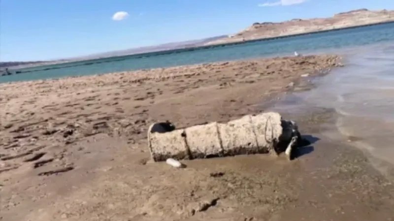 Receding water levels in Lake Mead provide a glimpse into the sordid ...