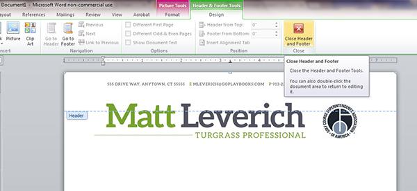 edit header footer in word 2012 for mac
