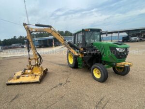 2015 John Deere 6105M with Tiger Mower