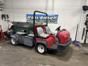 2013 Toro Workman HDX with Turfco 1530 Topdresser