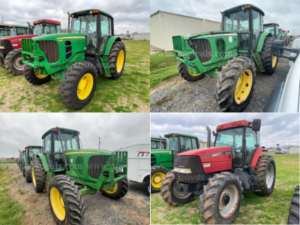 5 Lots: John Deere and Case IH Tractors
