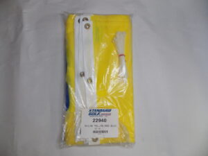 9 – New Old Stock Standard Grommet Flags 10-18 NYLON Yellow & Blue